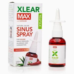 Xlear MAX Natural Xylitol Saline Nasal Spray with Capsicum and Aloe BRAND NEW